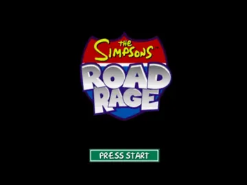 Simpsons, The - Road Rage screen shot title